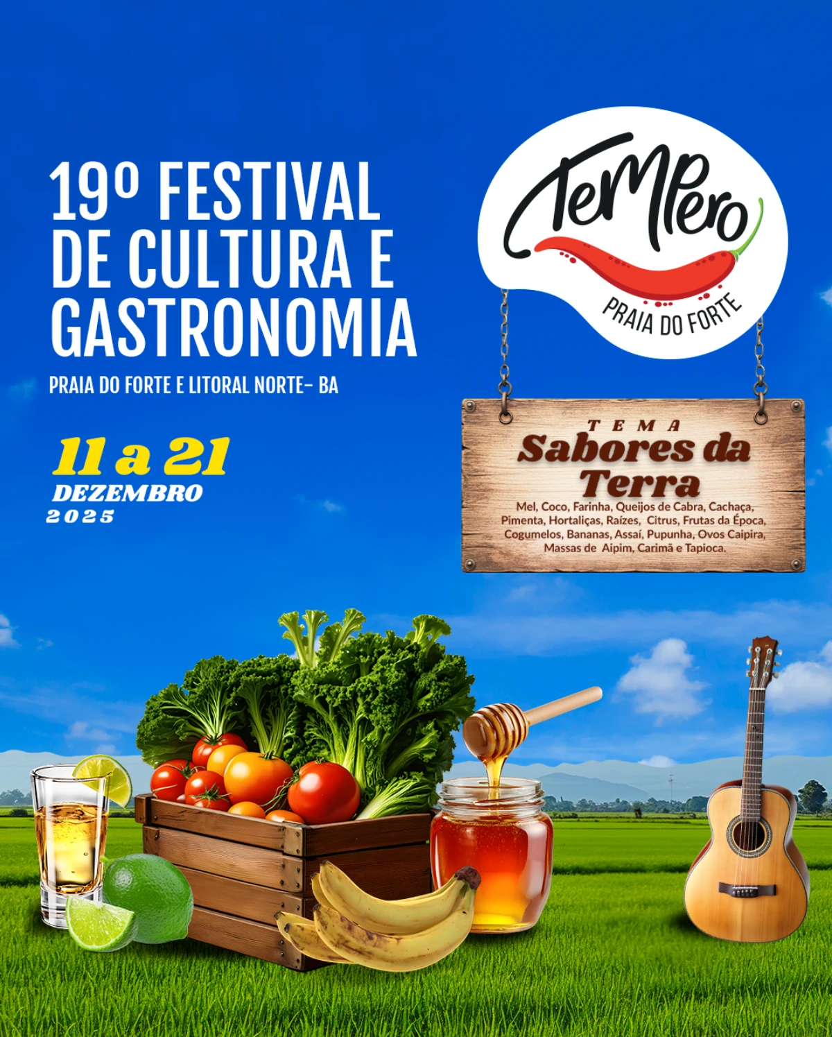 19ª edição do Festival Tempero no Forte, celebra a diversidade dos 