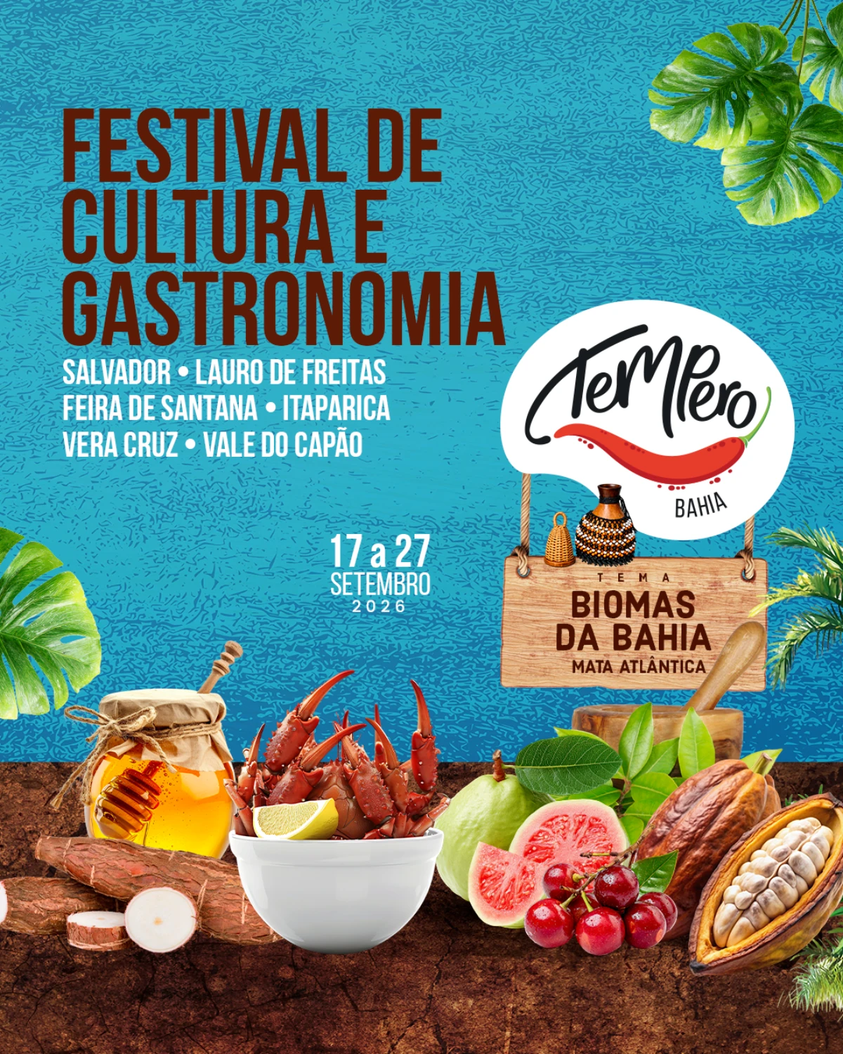 Festival Tempero Bahia celebra sabores da Mata Atlântica em sua 9ª edição